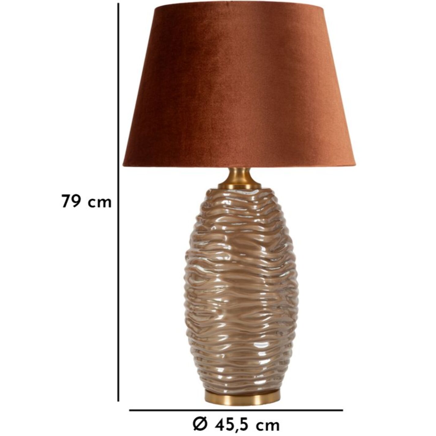 LAMPADA DA TAVOLO PRAGA -B- CM Ø 45,5X79