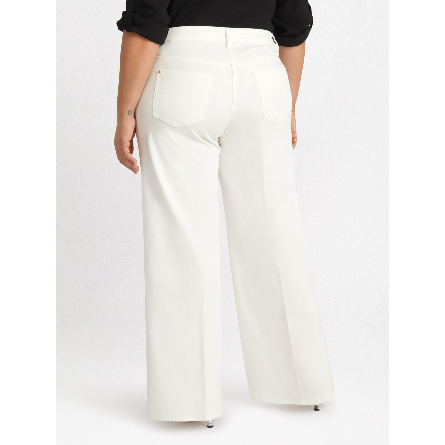 Fiorella Rubino - Jeans wide leg - Bianco
