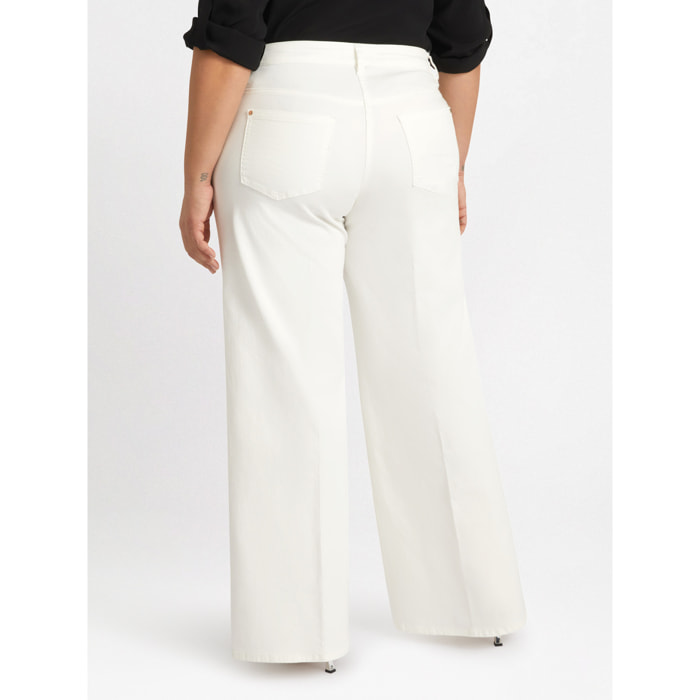 Fiorella Rubino - Jeans wide leg - Bianco