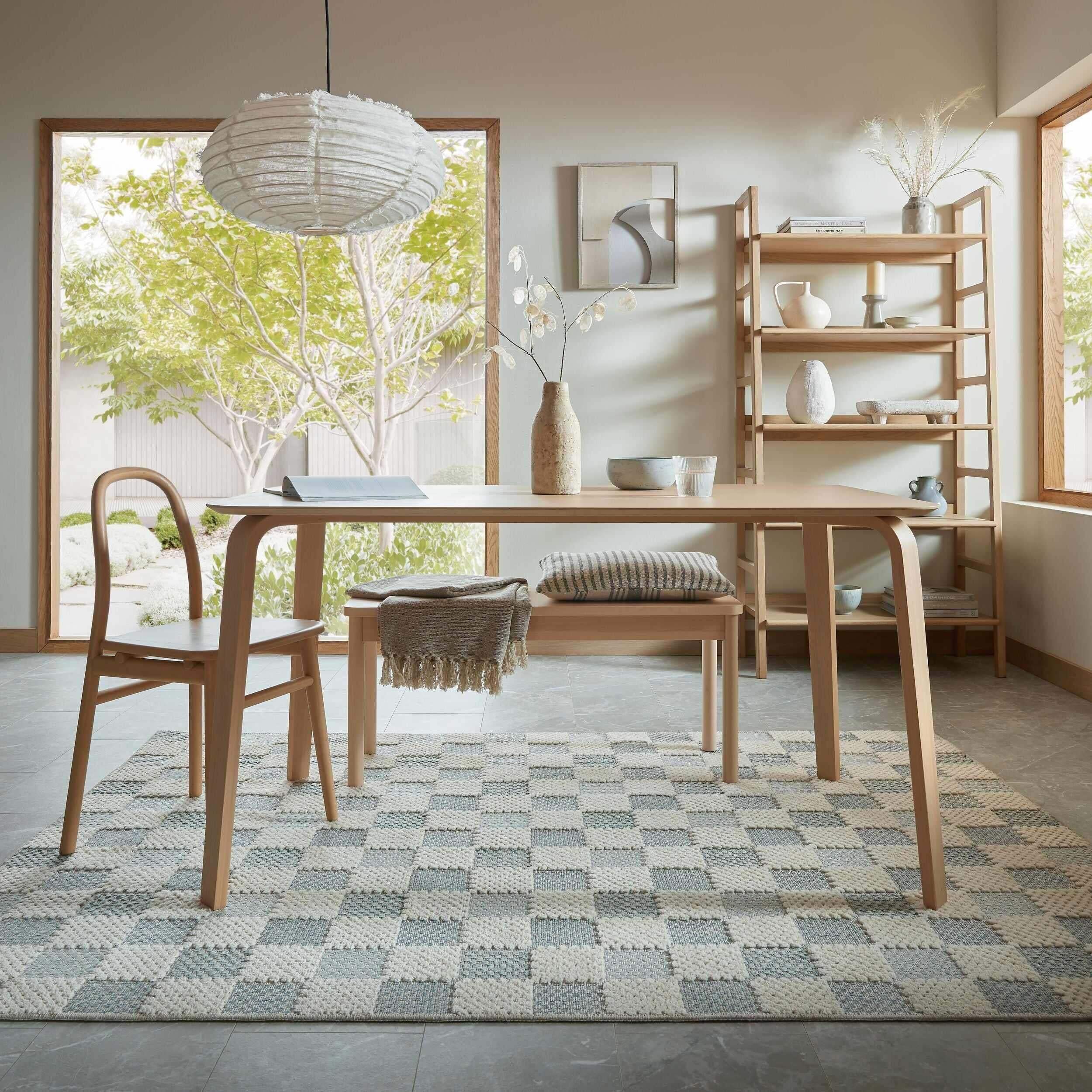 Tapis lavable MUTED CHECKERBOARD