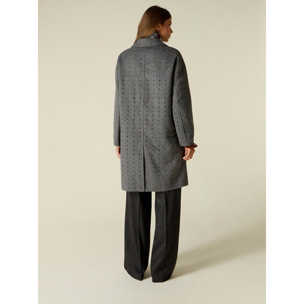 Oltre - Cappotto misto lana con cristalli - Grigio