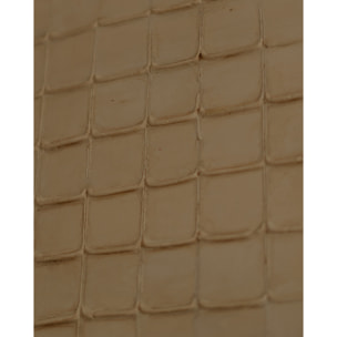 Tableau marron décoratif sur coton avec cadre en bois peint à la main à la peinture à l'huile en différentes tailles