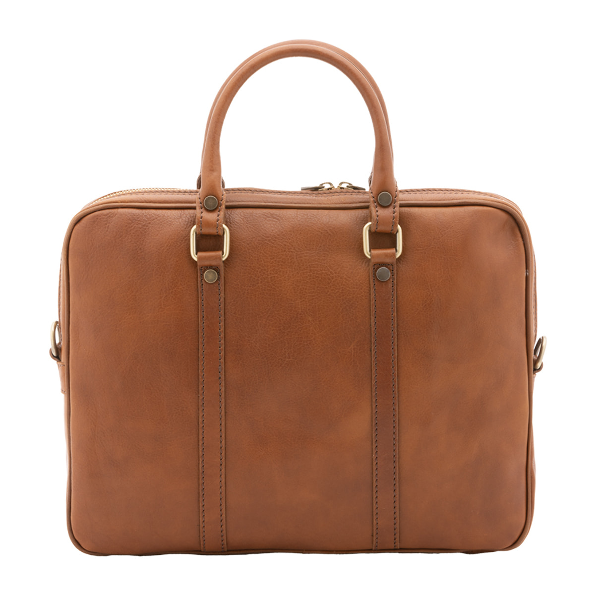 Borsa a mano  unisex In Vera pelle Made in Italy 37x31x6 cm