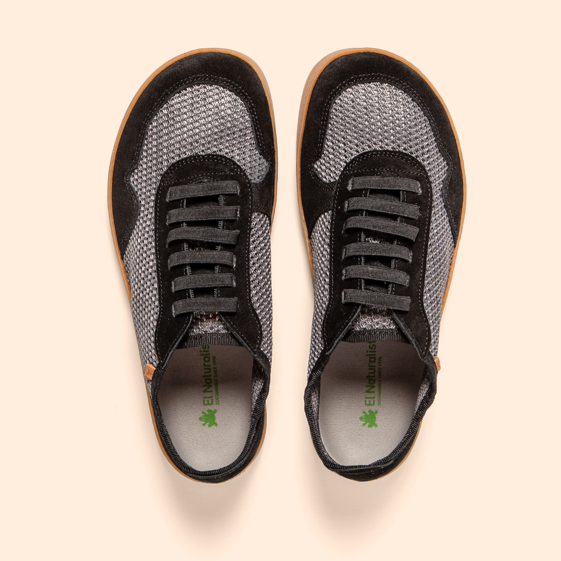 Zapatos N5914 MULTI MATERIAL BLACK/ ORIGEN color Black