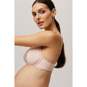 Reggiseno da allattamento rosa non imbottito con ferretto, coppe C e D