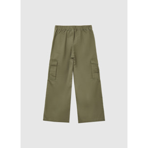 Pantalone cargo tinta unita