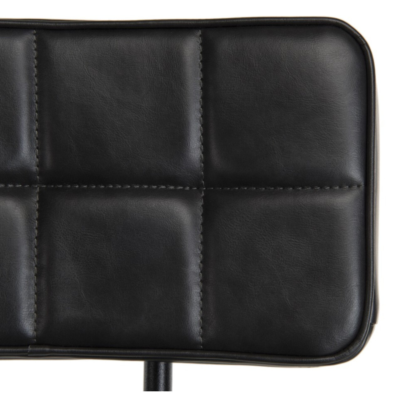 TOM - Lot de 2 tabourets de bar James noir hauteur d'assise 80cm