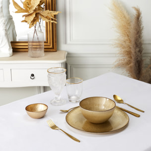 Bol En Verre Dore 70cl