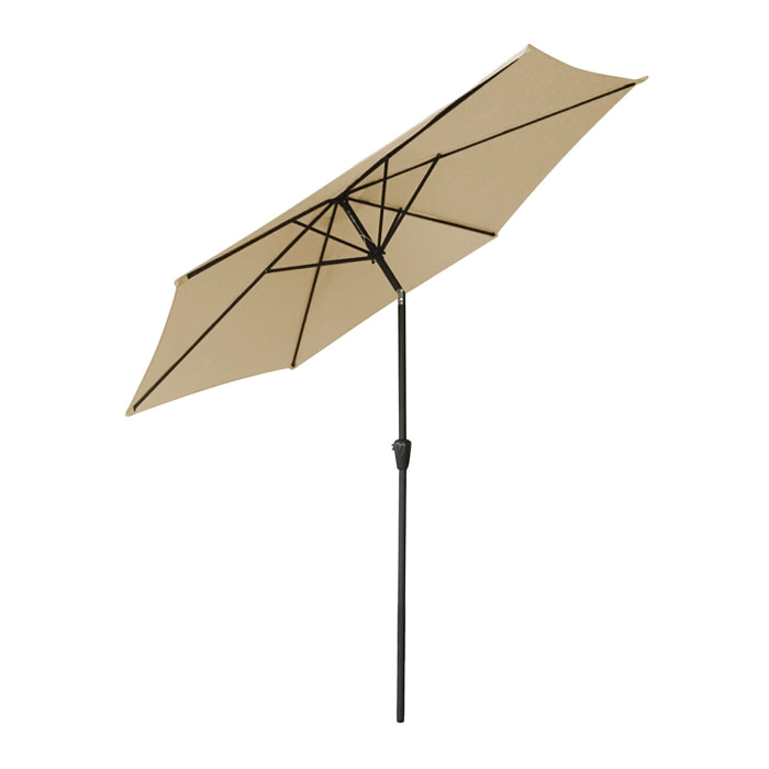 Parasol droit HAPUNA rond - Beige
