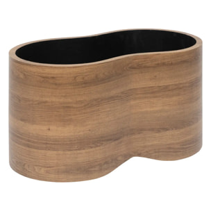 Coffre "Loe" bouclette caramel 72x45x40,5cm