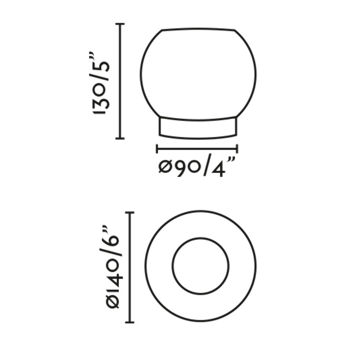 MOY Lampada da tavolo nero