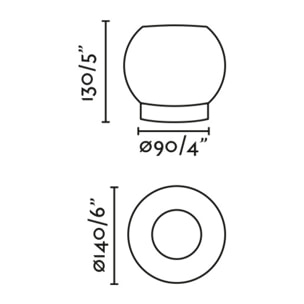 MOY Lampada da tavolo nero
