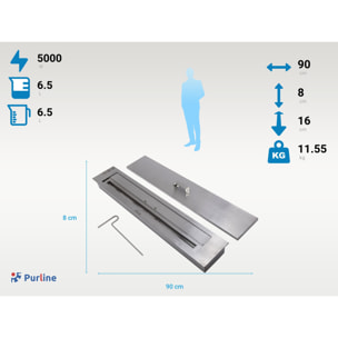Bloc de combustion de taille moyenne avec fibre céramique et régulateur de flamme