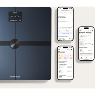 Pèse personne connecté WITHINGS Body Smart Noir