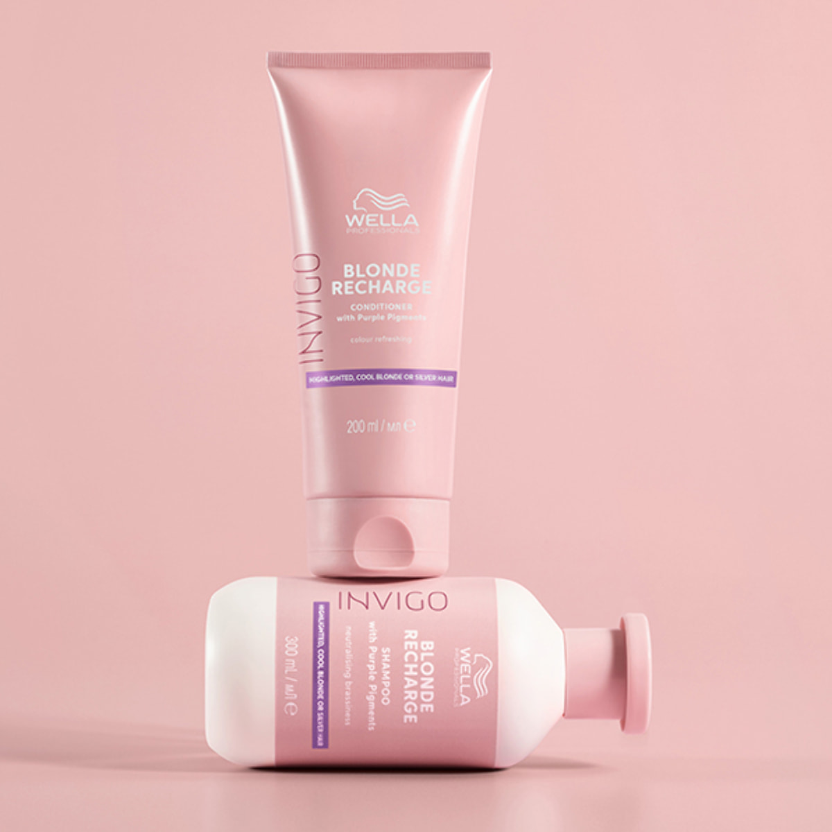 WELLA Kit Invigo Blonde Recharge Cool Blonde Shampoo 300ml + Conditioner 200ml