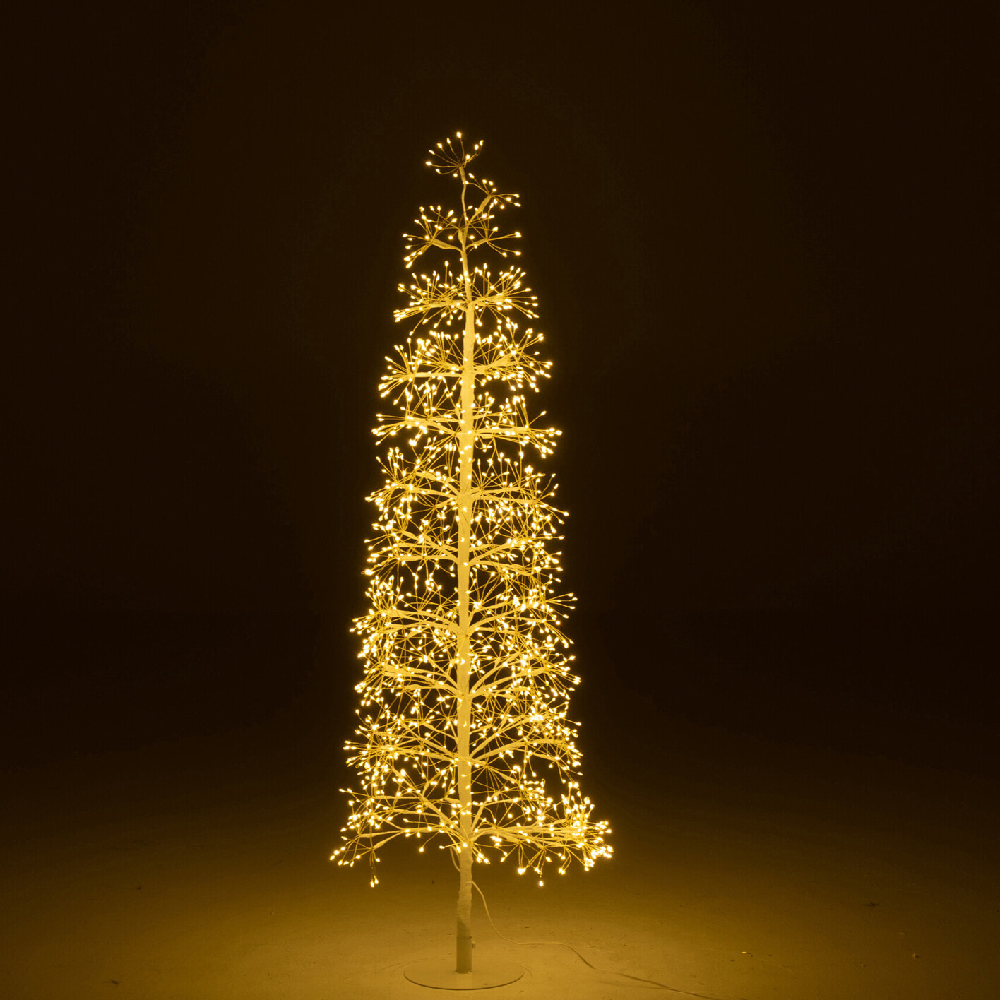 J-Line décoration Arbre - blanc chaud - acier - blanc - medium - LED