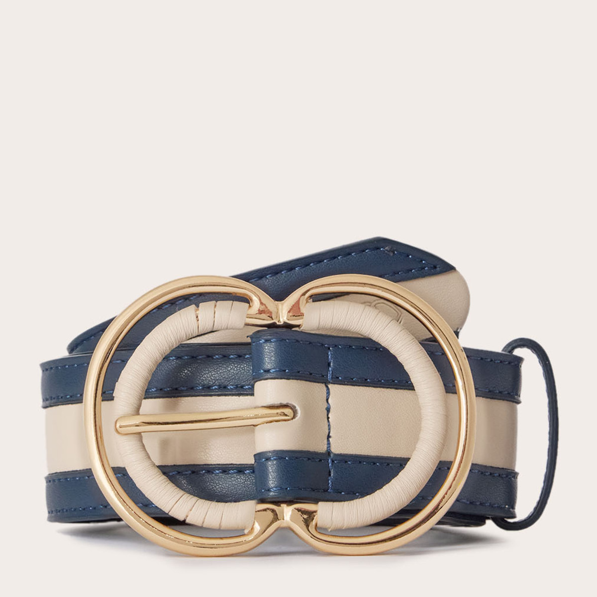 Motivi - Cinturón con hebilla doble - Azul