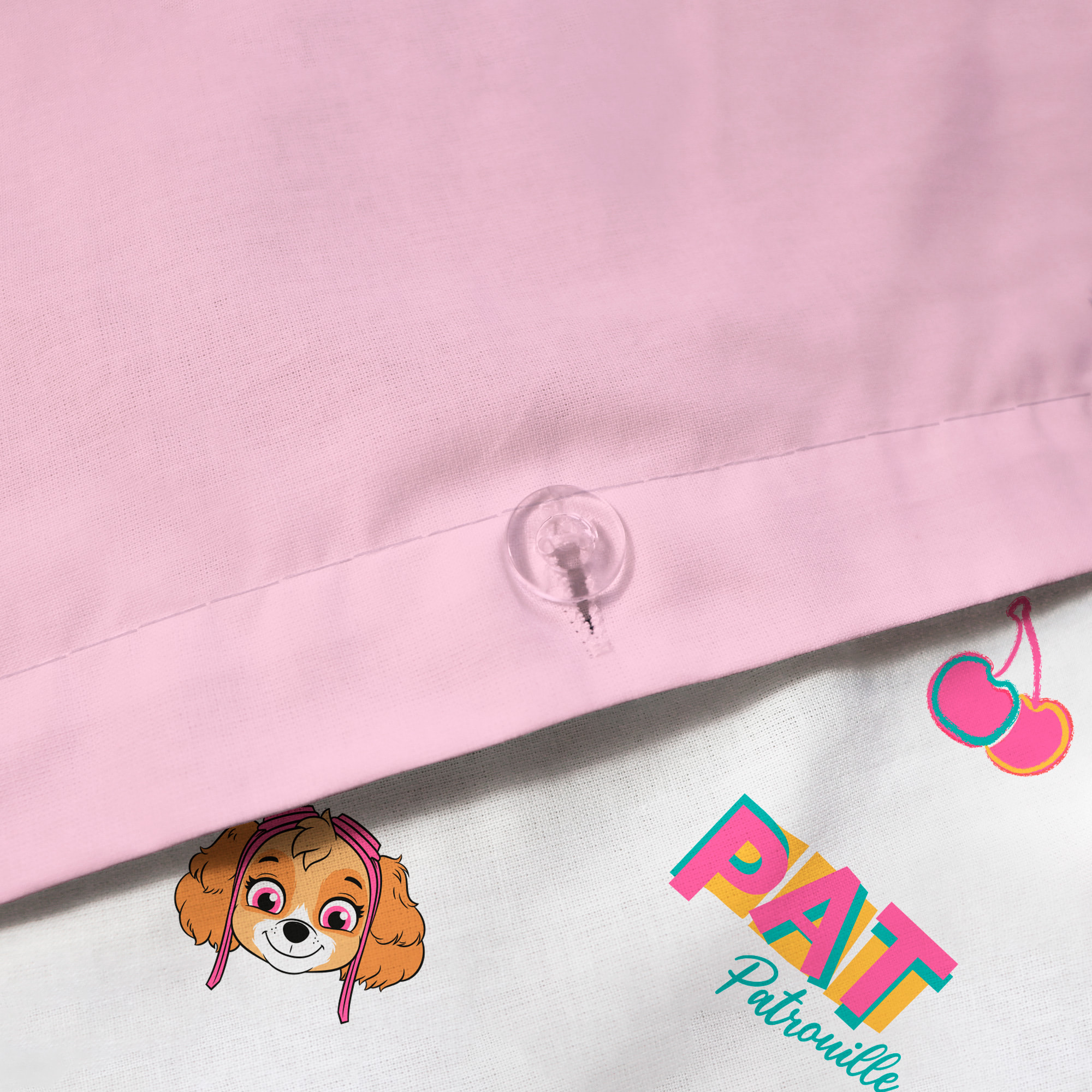 Parure de lit imprimée 100% coton, PAT PATROUILLE FRUITY