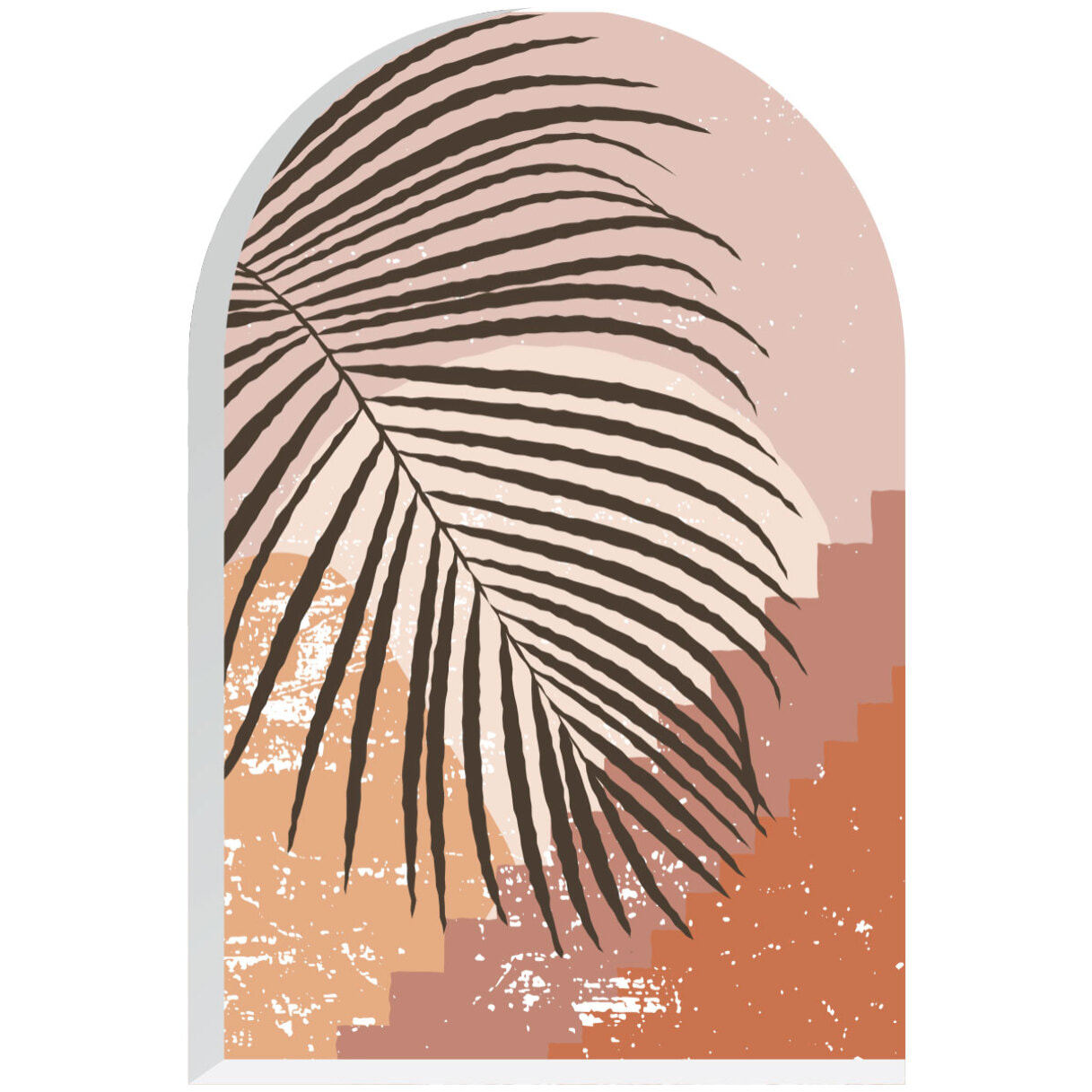Papier peint intissé pré-encollé fresques géantes - ARCHE FEUILLE DE PALMIER AU MAROC