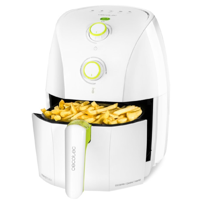 Freidora Compacta sin Aceite de 1,5L Aire Caliente Cecofry 900 White. 900 W, Die