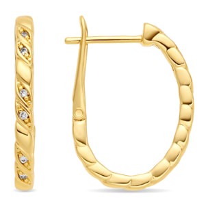 Pendientes Kruulnaz acabado oro amarillo 18k