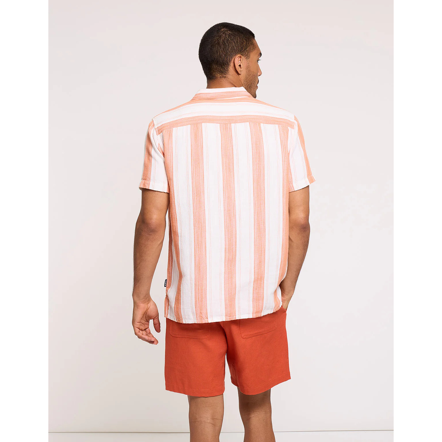 Camisa Manga Corta Naranja - Isino