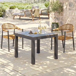 Table de jardin Sorrento grise Kare Design