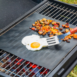 Pack de 2 Esterillas para Horno o Barbacoa y Barbacoa Plegable Portátil para Carbón InnovaGoods