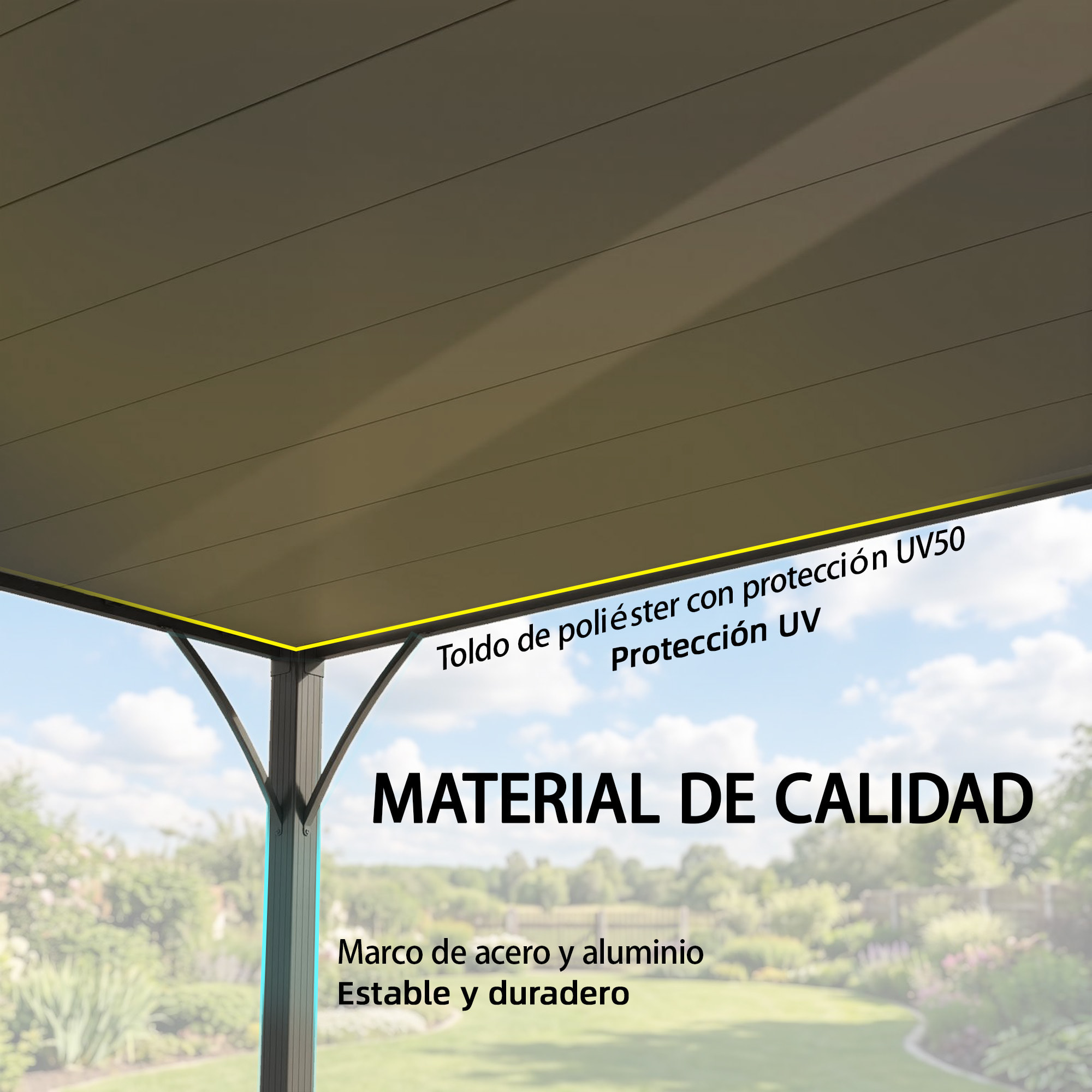 Pérgola de Jardín 3x4 m, Cenador de Jardín con Techo de Lamas Orientables a 135°, Estructura de Aluminio, Protección UPF50+, Pabellón para Exterior, Patio, Terraza, Gris Oscuro