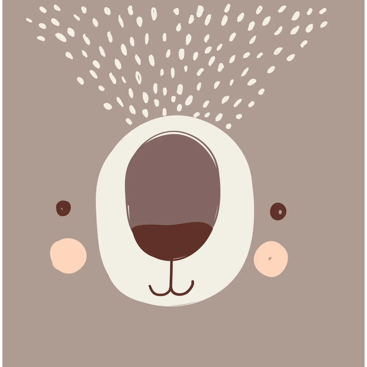 Parure de lit enfant "Ours" - coton 140x200 cm