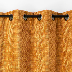 Rideau thermique et phonique velours chenille - Jaune