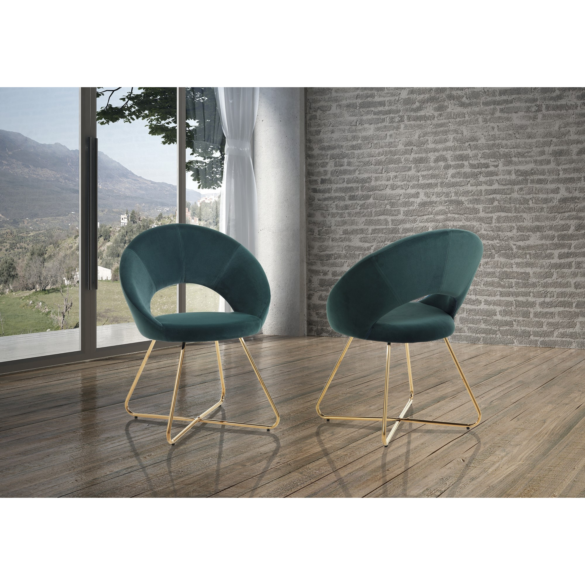 Set 2 sedie / poltrone  EDDA GREEN