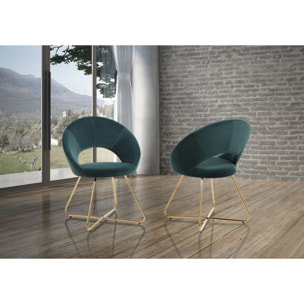 Set 2 sedie / poltrone  EDDA GREEN