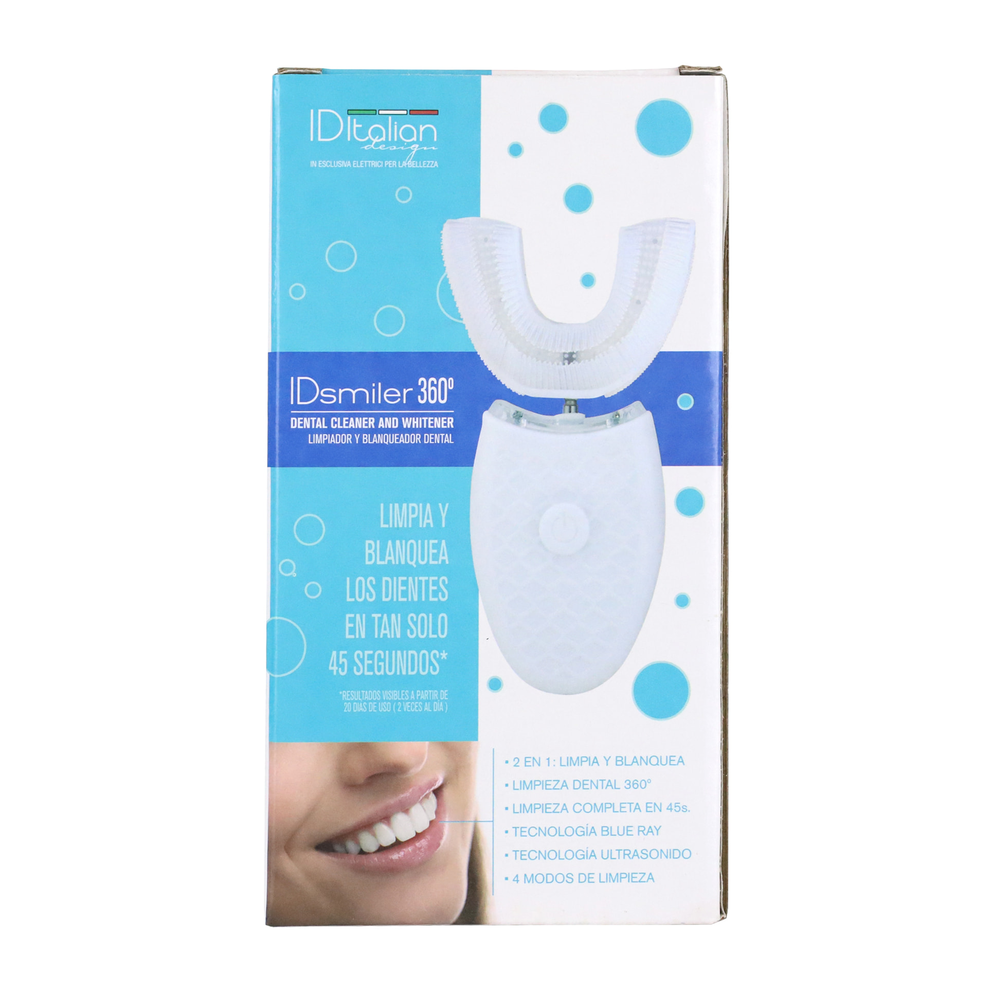 Appareil de nettoyage et de blanchiment OD Smiler 360º - 5 W - blanc