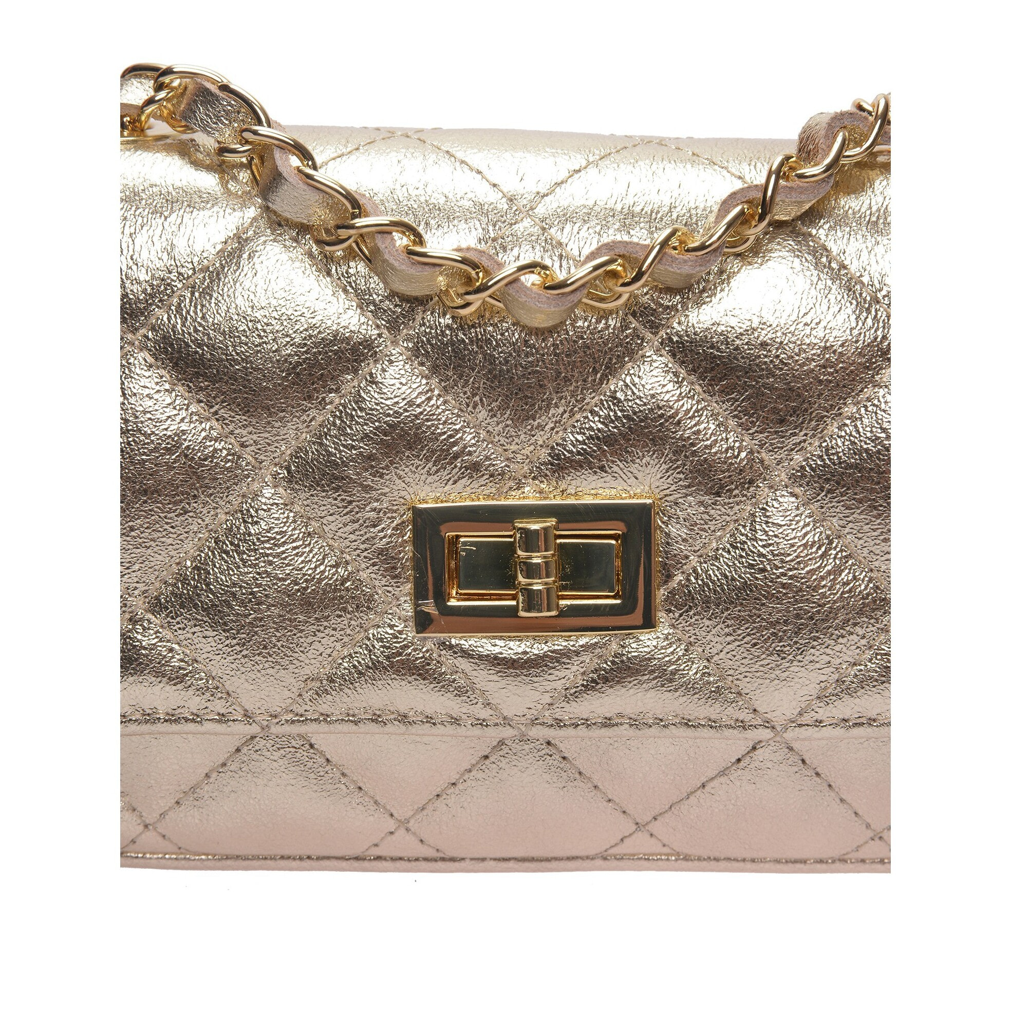 Borsa a spalla Anna Luchini Dorato