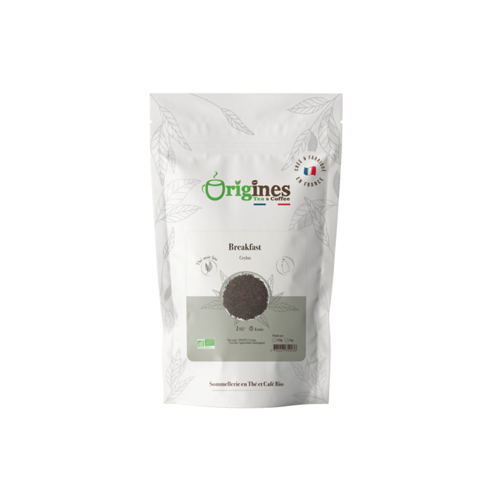 Breakfast - Thé noir Bio de Ceylan - Sachet 100g