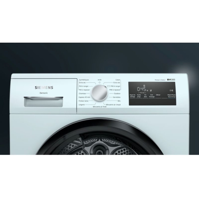 Sèche linge pompe à chaleur SIEMENS WT45HV13FR iQ300