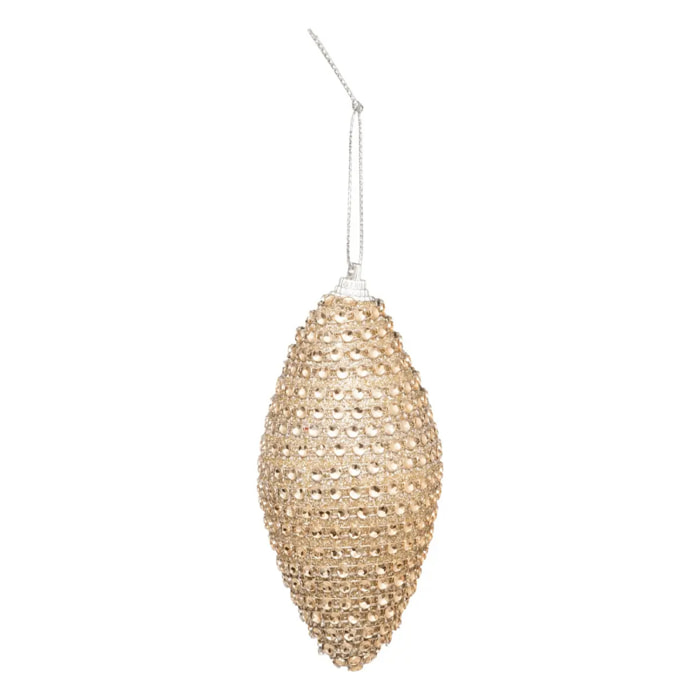 SDN PLF GOUTTE STRASS OR 12CM