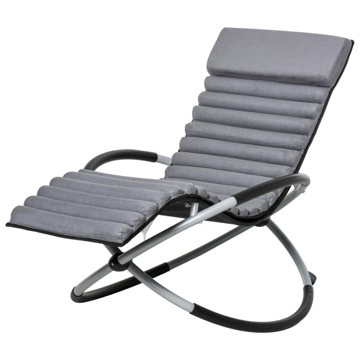 Chaise longue à bascule pliable rocking chair design contemporain