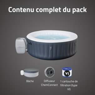 Bestway Spa gonflable rond Lay-Z-Spa Baja AirJet 2-4 personnes