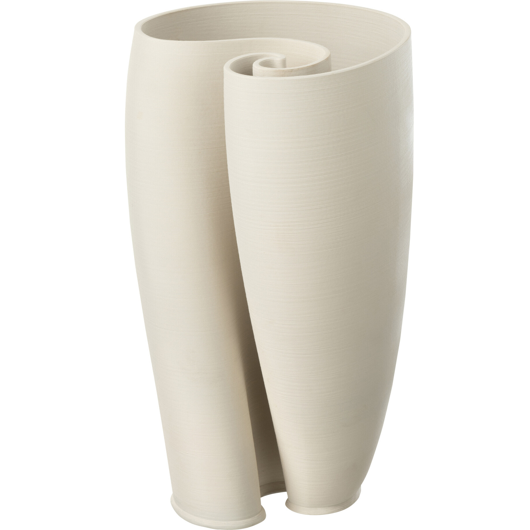 J-Line Vase Hydra Ceramique Beige