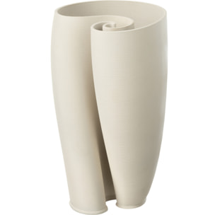 J-Line Vase Hydra Ceramique Beige