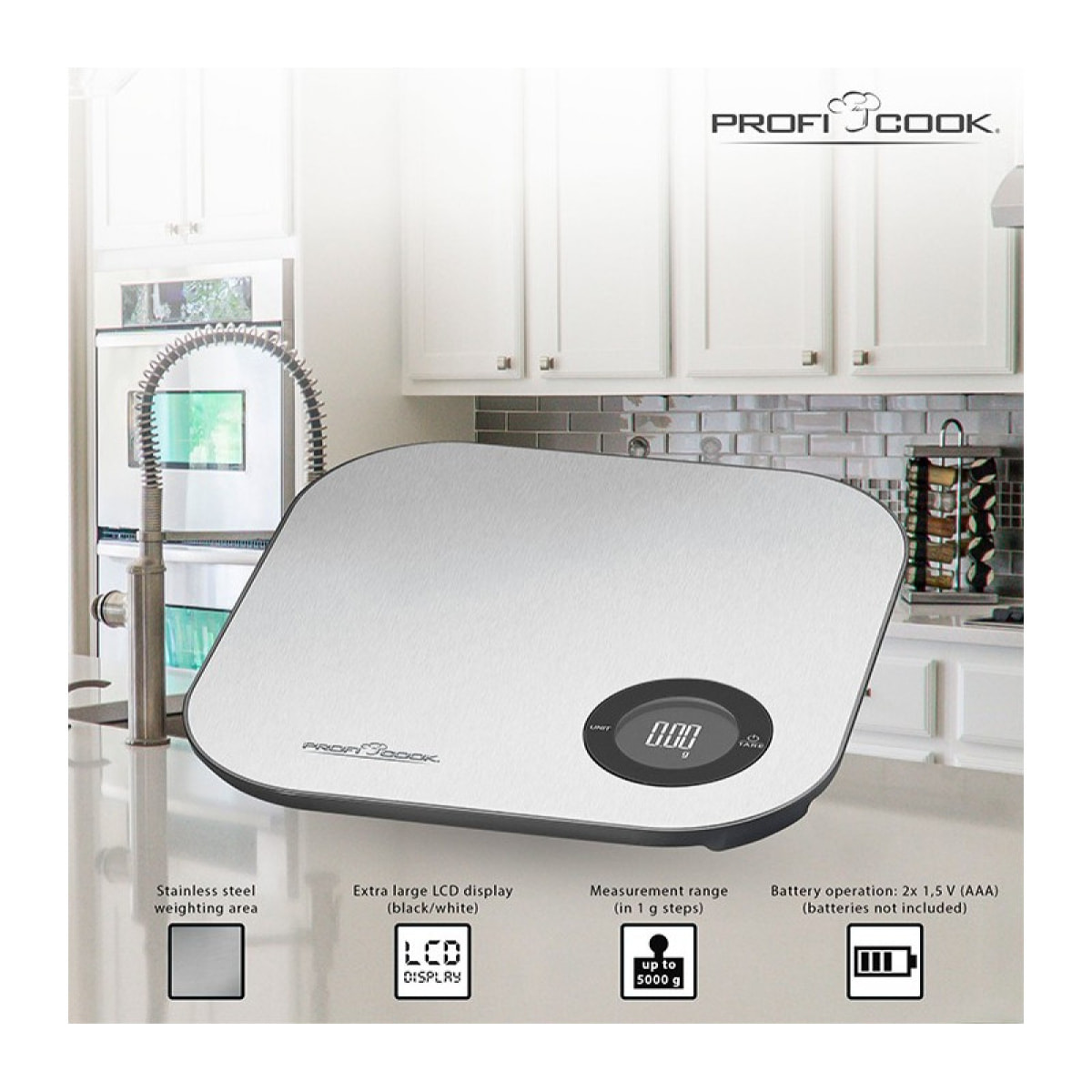 Balance de cuisine Bluetooth Proficook PC-KW 1158