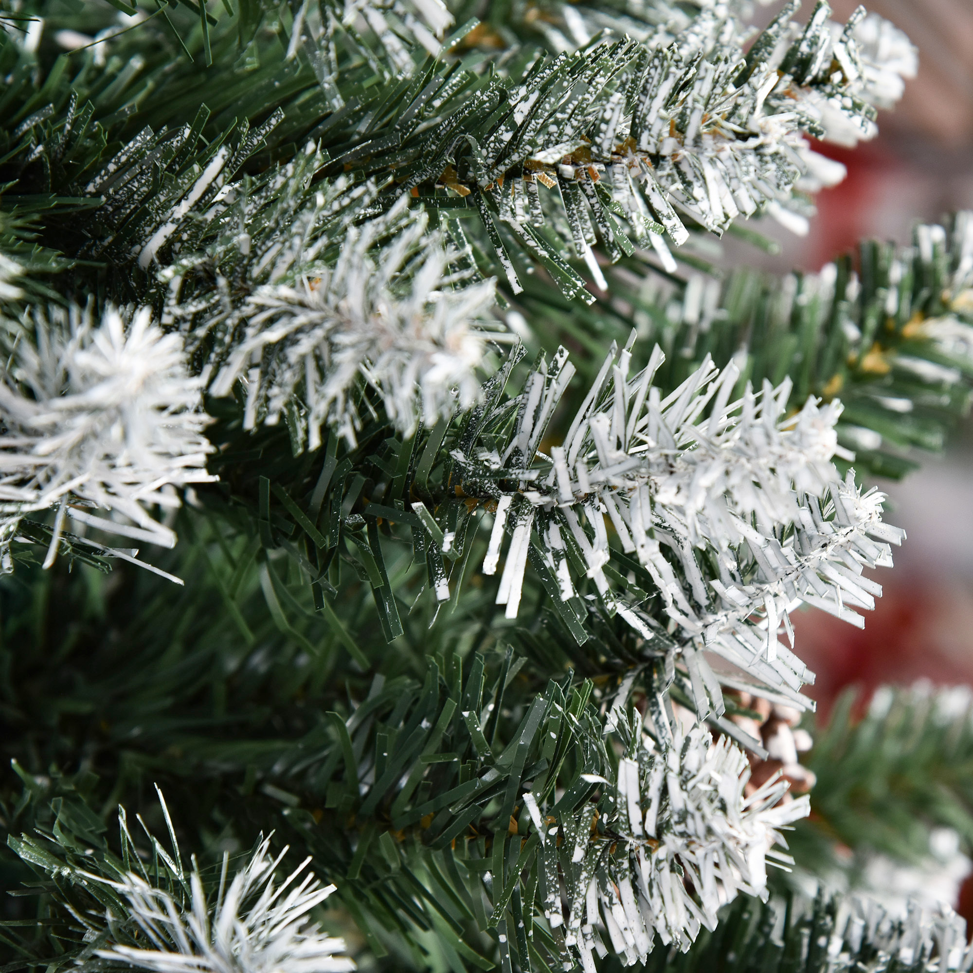árbol de Navidad Artificial Ø69x150cm con 464 Puntas de PVC y 28 Piñas Decoración de Interior con Base Plegable y Soporte de Acero Verde