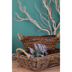 Cesto rettangolare - Pezzi 4 - 30xH13x25cm - Bianchi Dino SpA