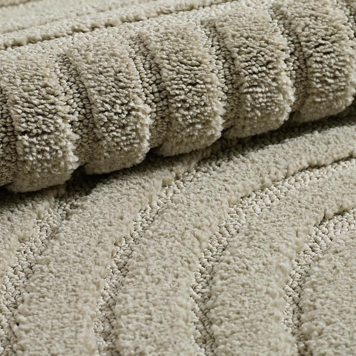 Tapis salon au motif géométrique en relief, moderne et élégant, MANON