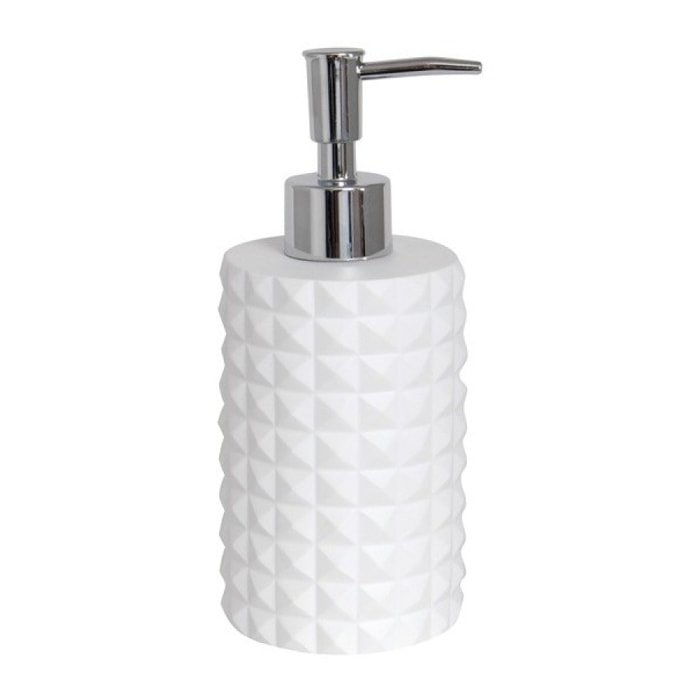 Distributeur de savon Polyrésine MOSAIK Blanc MSV