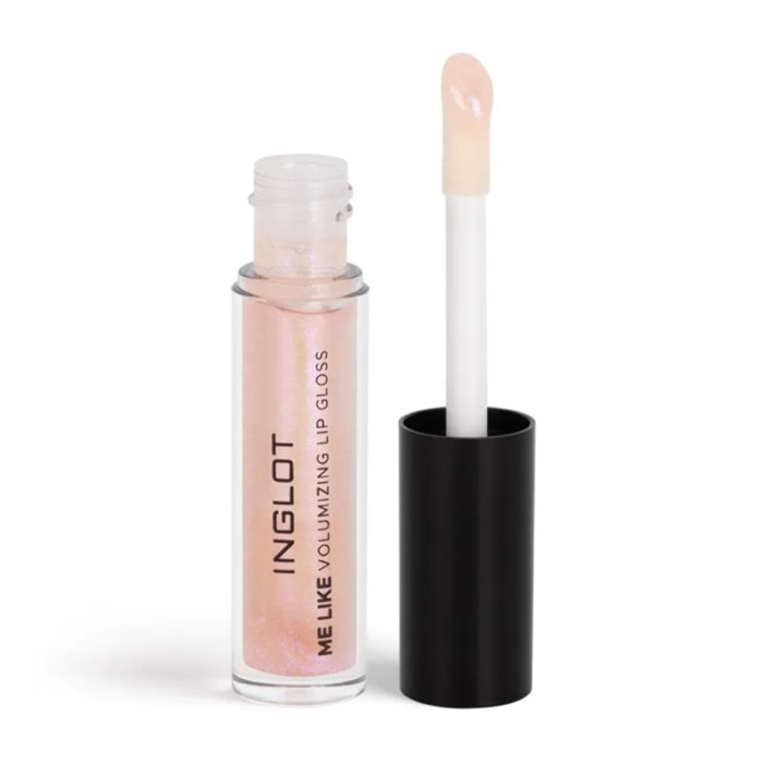 INGLOT Me Like Volumizing Lip Gloss Sparkling Finish 63, Gloss Efecto voluminizador, Hidratación duradera. 4.8ml