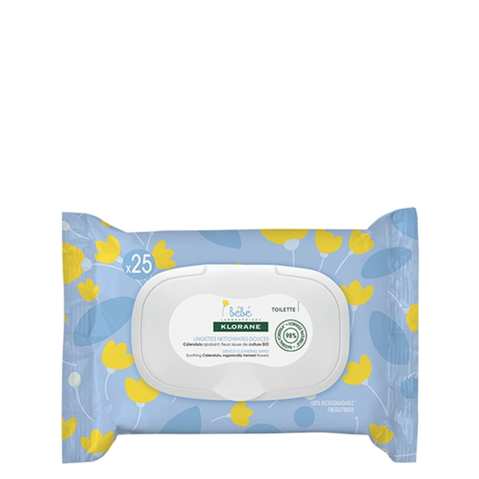 Calendula Bio Bébé - Lingettes Nettoyantes - Apaisantes