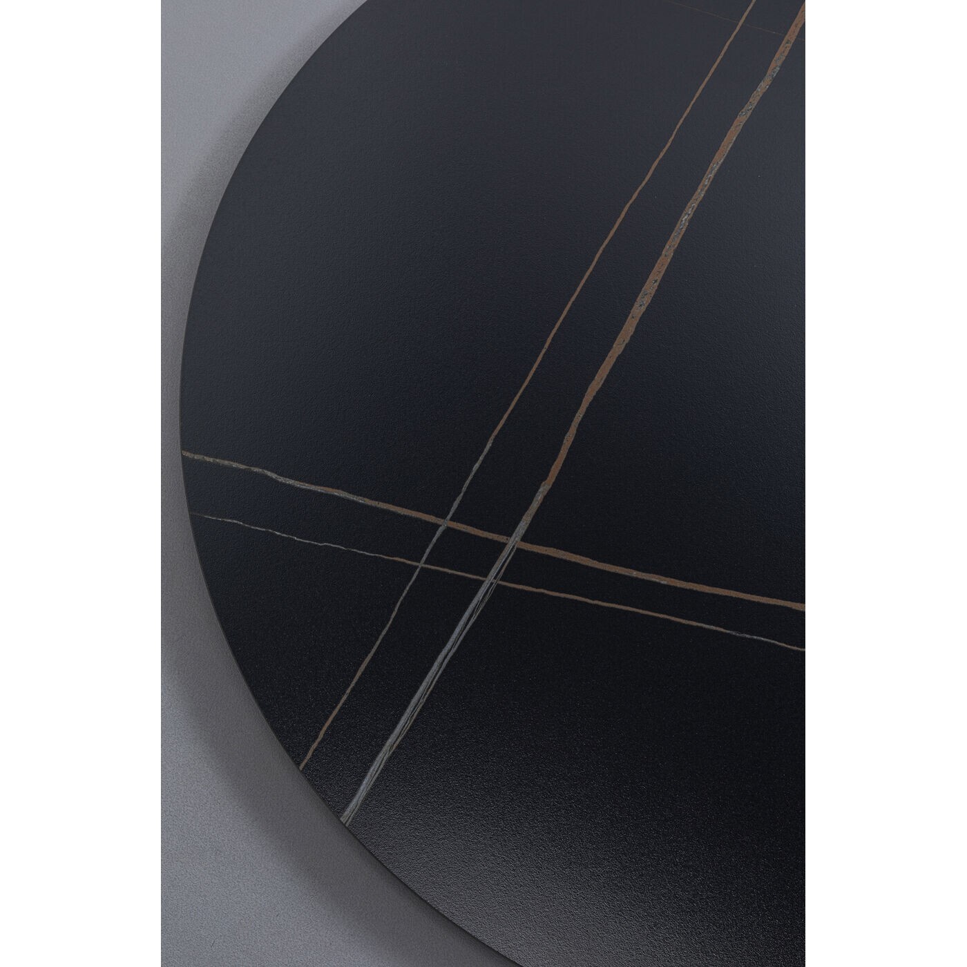 Table Invitation 120cm grès noir Kare Design